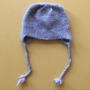 The Elder Statesman taupe cashmere woven seed stitch hat